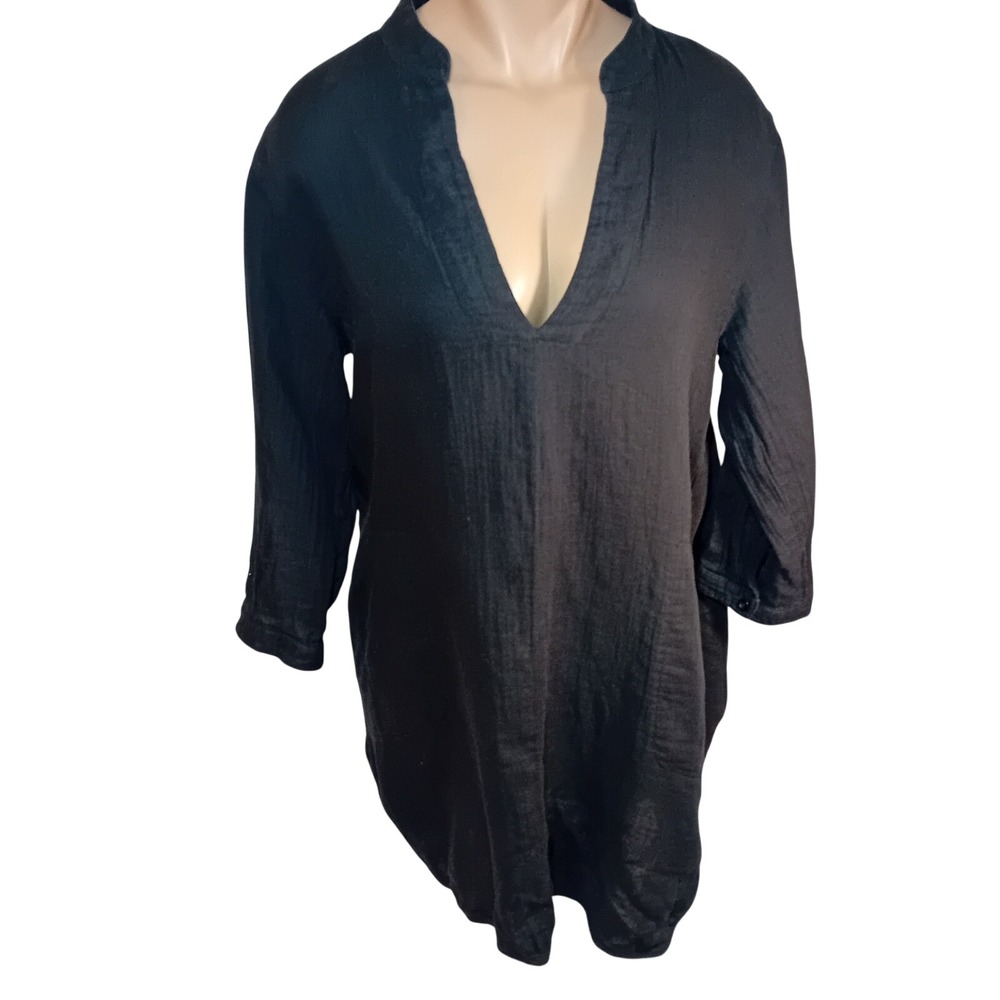 Aritzia‎ Community Organic Cotton V Neck Tunic Lightweight Business Casual M